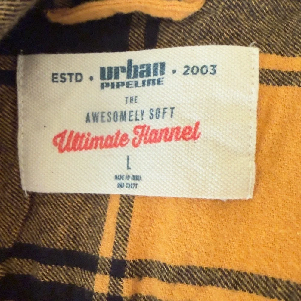 Urban Pipeline‎ Yellow and Black Plaid Utility Jacket